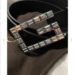Crystal Gucci belt